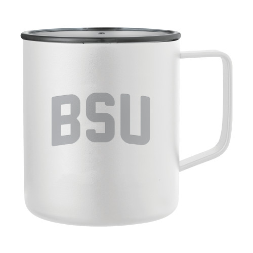  Rover Camp Vacuum Insulated White Mug 14oz - BSU