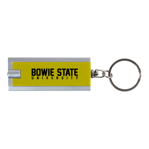  Turbo Gold Flashlight Key Holder - Bowie State University Stacked