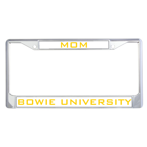  Mom Metal License Plate Frame in Chrome - Mom