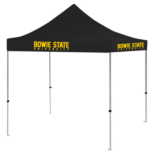  9 ft x 9 ft Black Tent - Bowie State University Stacked