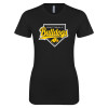 Thumbnail image for  Next Level Womens Black Boyfriend Tee