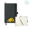 Thumbnail image for  5.5 x 8.5 Black FSC Mix Recycled Leather Bound Journal