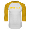 Thumbnail image for  White/Gold Raglan Baseball T Shirt