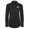 Thumbnail image for  Womens Black Twill Button Down Long Sleeve 