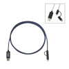 Thumbnail image for  3 in 1 10 ft. Braided Navy Charging Cable