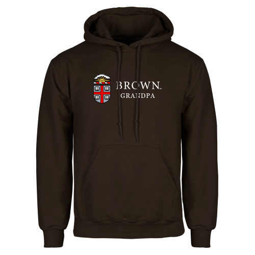  Brown Fleece Hoodie - Brown Grandpa