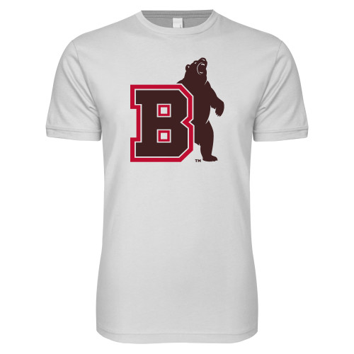  Next Level White SoftStyle T Shirt - Bear with B