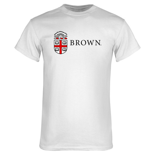  White T Shirt - Institutional Logo Horizontal