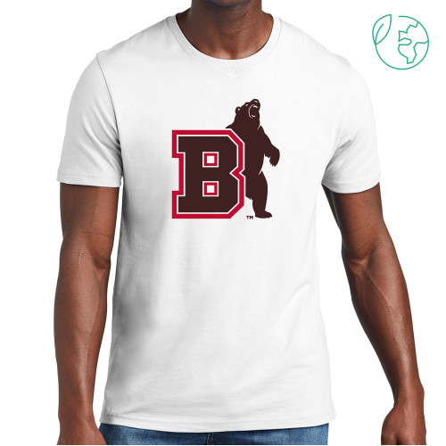  Allmade White Organic Cotton Tee - Bear with B
