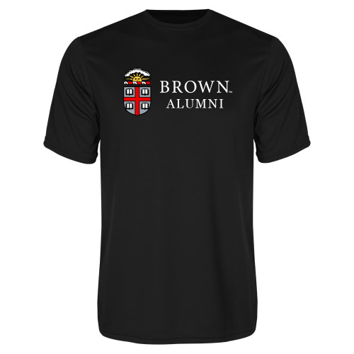  Black Performance Tee - Brown Alumni