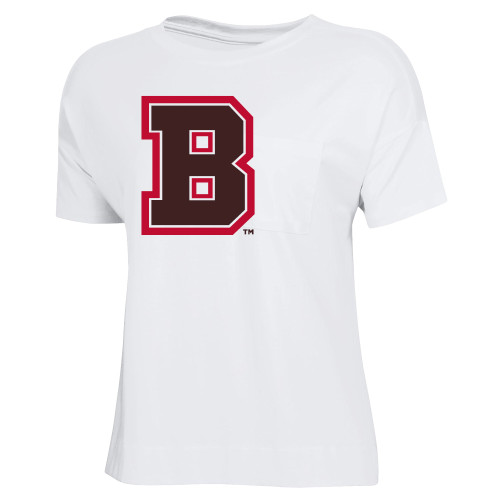  Gear Womens White Luxe Pocket Tee - B
