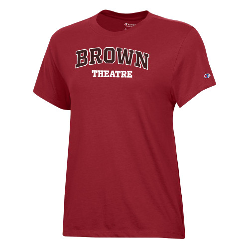  Champion Womens Cardinal Core Short Sleeve Tee - Brown University Theatre