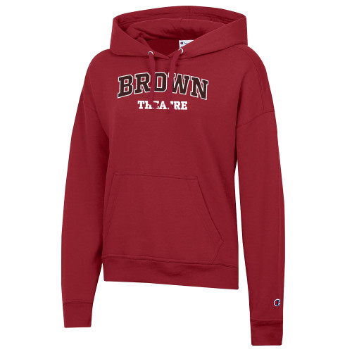  Champion Womens Cardinal Powerblend Pullover Hood - Brown University Theatre