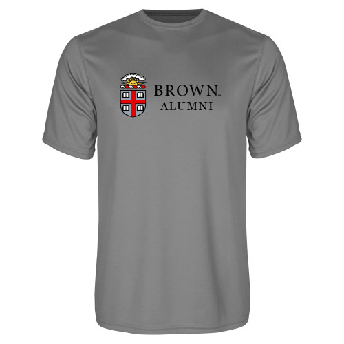  Grey Concrete Performance Tee - Brown Alumni