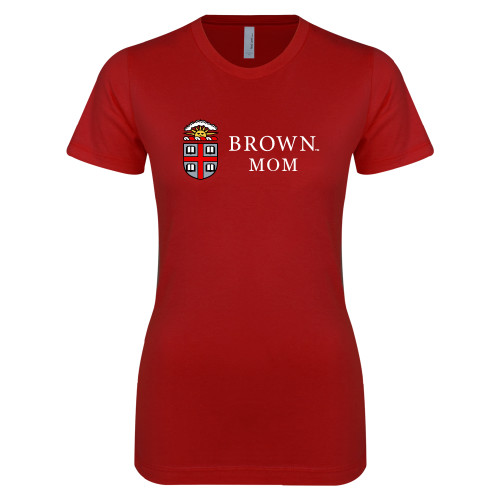  Next Level Womens Cardinal Boyfriend Tee - Brown Mom