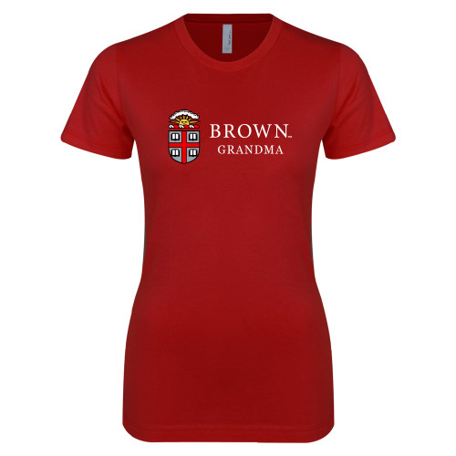  Next Level Womens Cardinal Boyfriend Tee - Brown Grandma