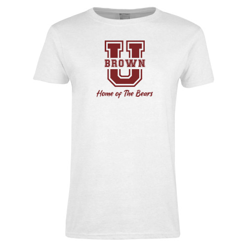  Womens White Short Sleeve Tee - Home of the Bears