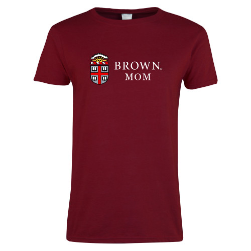  Next Level Womens Cardinal Short Sleeve Tee - Brown Mom