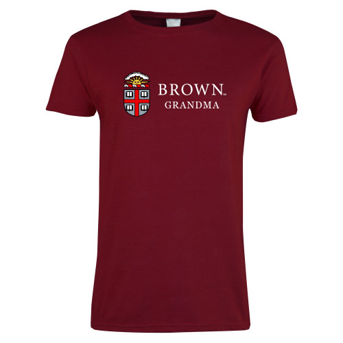  Next Level Womens Cardinal Short Sleeve Tee - Brown Grandma
