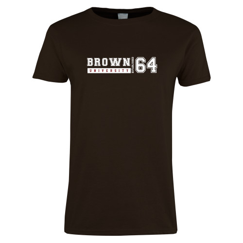  Womens Short Sleeve Brown Tee - Brown 64