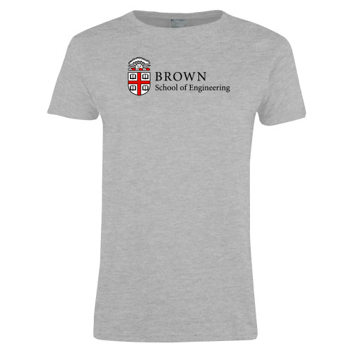  Womens Grey Short Sleeve Tee - Brown - School of Engineering