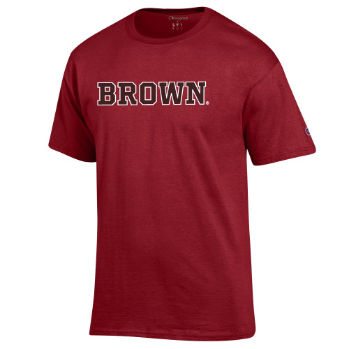  Champion Cardinal T Shirt - Brown Wordmark