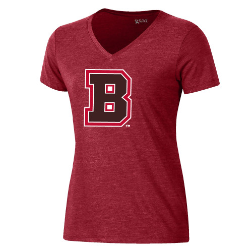 Gear Womens Cardinal Triblend VNeck Tee - B