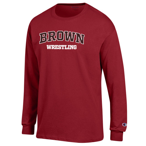  Champion Cardinal Long Sleeve T Shirt - Arched Brown Wrestling