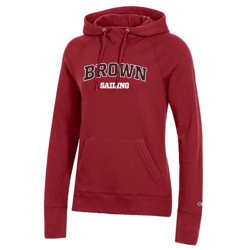  Champion Womens Cardinal Pull Over Hood - Arched Brown Sailing