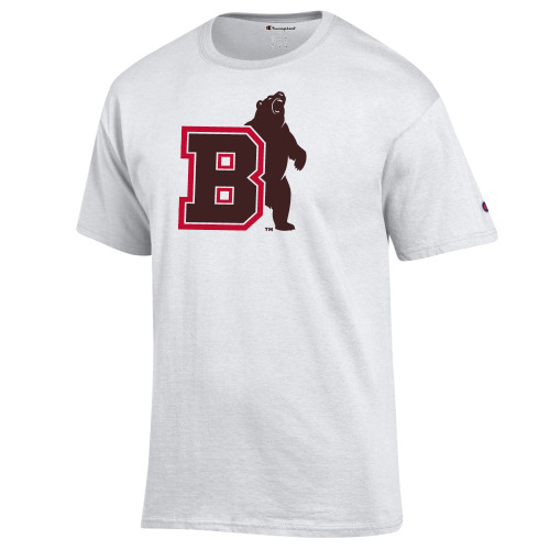  Champion White T Shirt - Bear with B
