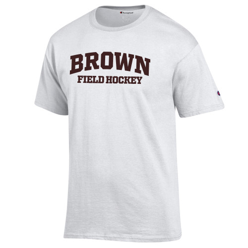  Champion White T Shirt - Arched Brown Field Hockey