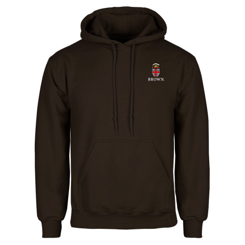  Brown Fleece Hoodie - Primary University Crest