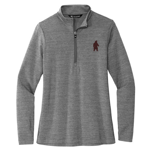  TravisMathew Womens Grey Crestview 1/4 Zip - Bear