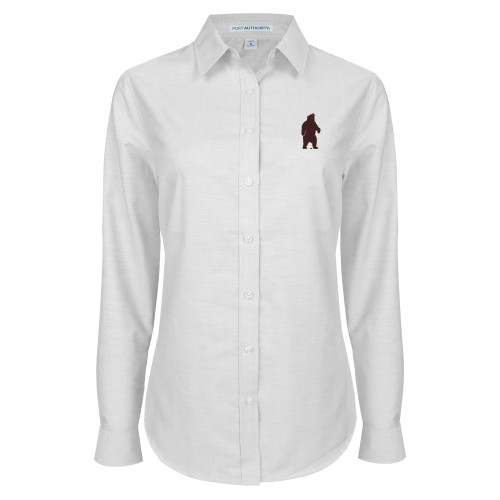  Womens White Oxford Shirt - Bear