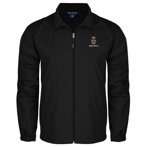  Black Full Zip Wind Jacket - Primary University Crest