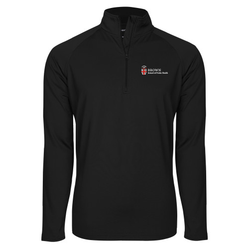  Sport Tek Black Sport Wick Stretch 1/2 Zip Pullover - Brown - School of Public Health