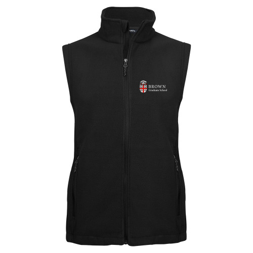  Black Fleece Full Zip Vest - Brown - Graduate School