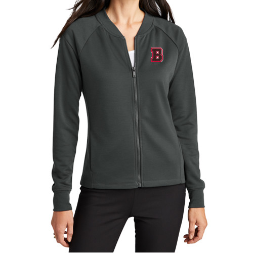  Mercer+Mettle Womens Anchor Grey Full Zip Jacket - B