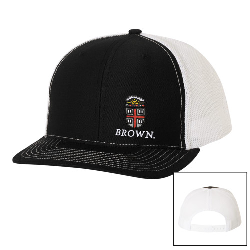  Richardson Black/White Trucker Hat - Primary University Crest