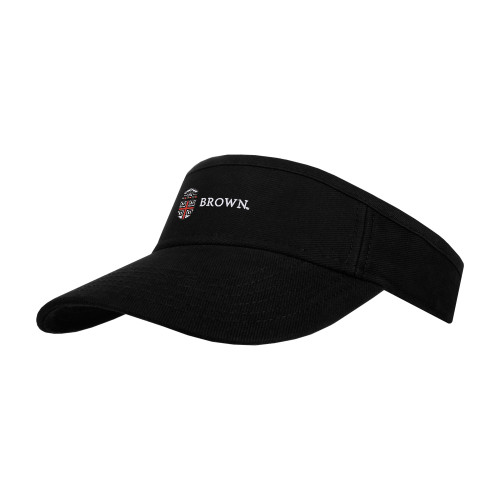  Black Visor - Flat University Crest