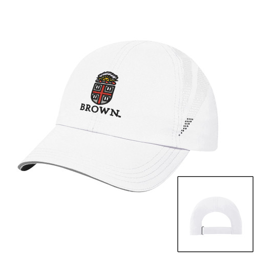  Womens White Performance Cap - Primary University Crest