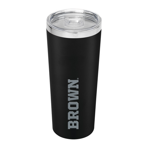  Thor Vacuum Insulated Black Tumbler 22oz - Brown Wordmark Engraved