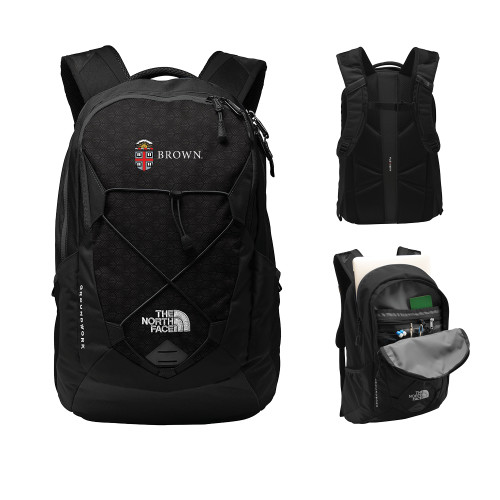  The North Face Black Groundwork Backpack - Flat University Crest