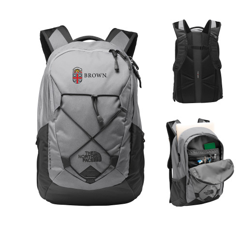  The North Face Mid Grey/Asphalt Grey Groundwork Backpack - Flat University Crest