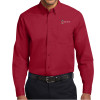 Thumbnail image for  Twill Button Down Long Sleeve Cardinal