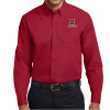 Thumbnail image for  Twill Button Down Long Sleeve Cardinal