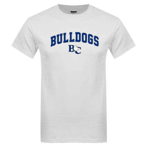  White T Shirt - Arched Bulldogs