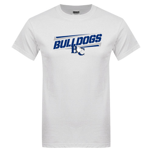  White T Shirt - Stencil Bulldogs