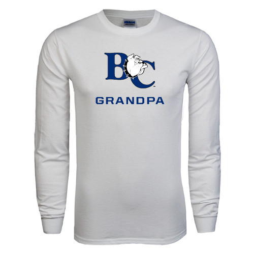  White Long Sleeve T Shirt - Grandpa