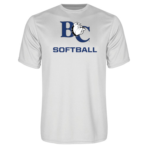  White Performance Tee - Softball